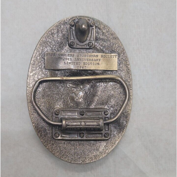 Bass Anglers Sportsman Society 20th Anniversary Limited Edition 1987 Belt Buckle - Picture 3 of 3